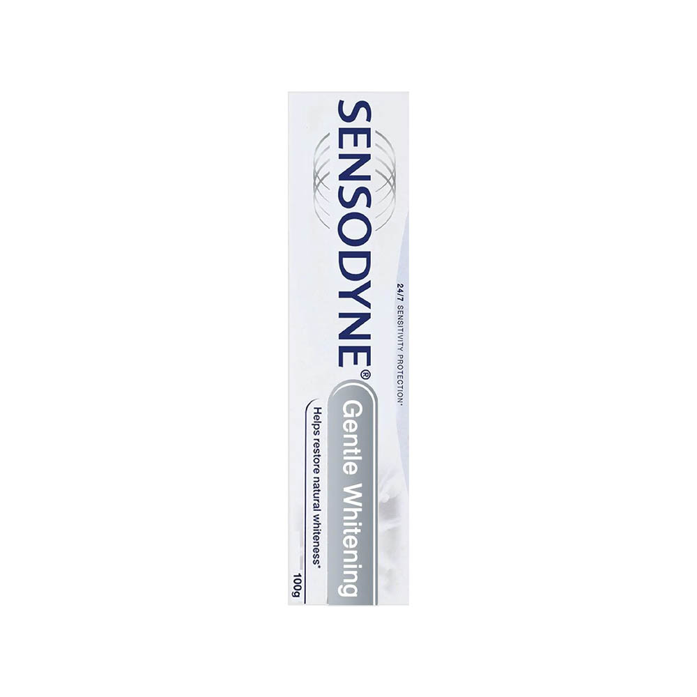خمیردندان سنسوداین جنتل وایتنیگ Sensodyne Gentle Whitening حجم ۱۰۰ گرم
